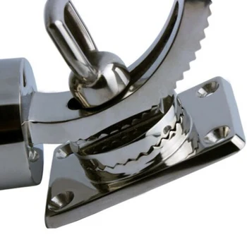 

Adjustable Deck Fishing Rod Holder Pole Base Stainless Steel for Yacht Boat 360 Rotation Fishing Rod Base outdoor yacht 254mm