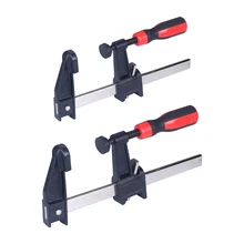 Abrazadera F de liberación rápida, pinzas de barra estilo embrague, Mini Clips de barra de alta resistencia, abrazadera de fijación, herramienta esencial para carpintería