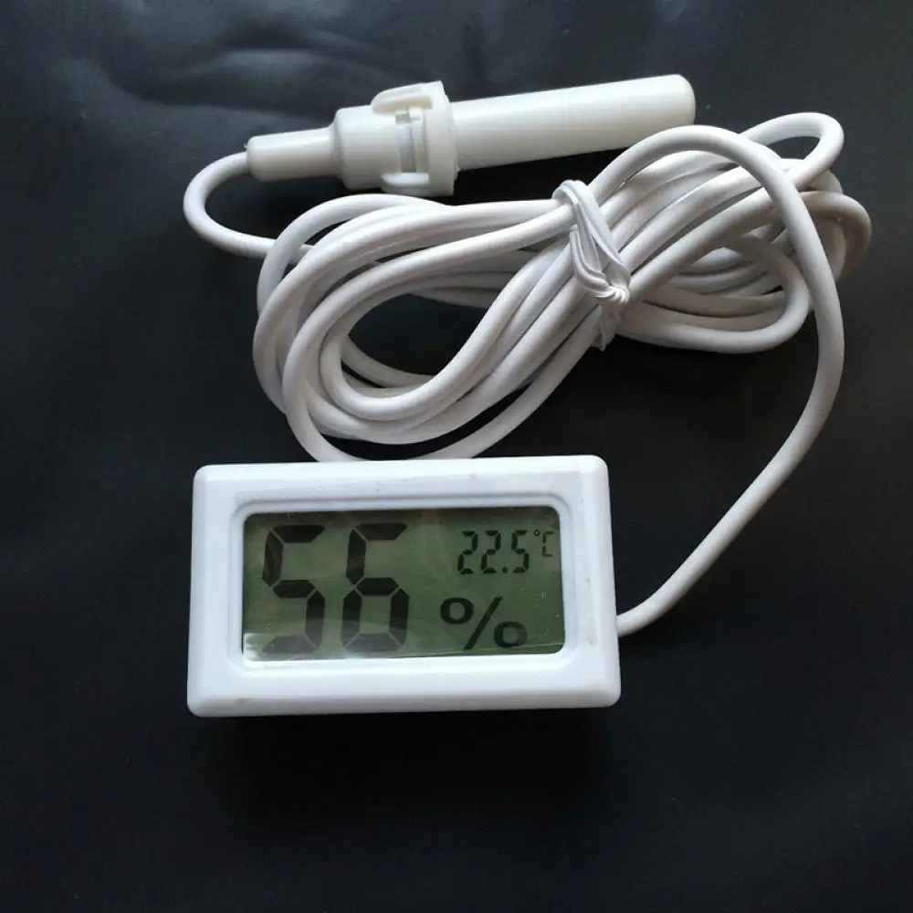 1/5/10PCS LCD Mini Temperature Humidity Meter Thermometer Hygrometer with Cable 