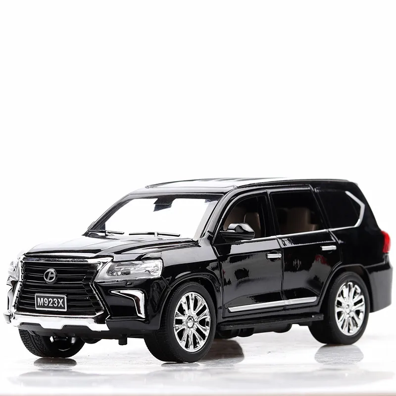

High Simulation Diecast Car LX570 SUV 1/24 Model Toy Metal Alloy Pull Back Cars Toys Vehicles For Kids Gifts For Children