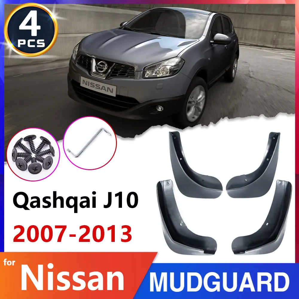 Reifen Kotflügel Schlamm Flap Wache für Nissan Qashqai J10 2007 ~ 2013 2008  2009 2010 Auto Schmutzfänger Splash Guards Auto zubehör Aufkleber -  AliExpress