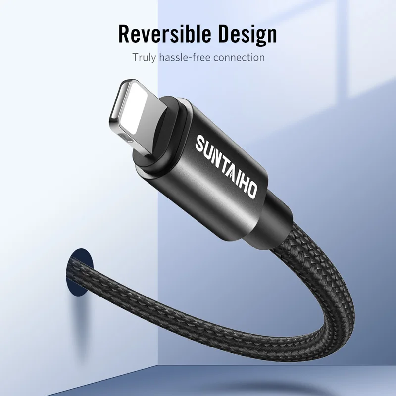 Suntaiho 2.4A USB кабель для iphone Кабель зарядного устройства XS max Xr X быстрой зарядки iPhone 8