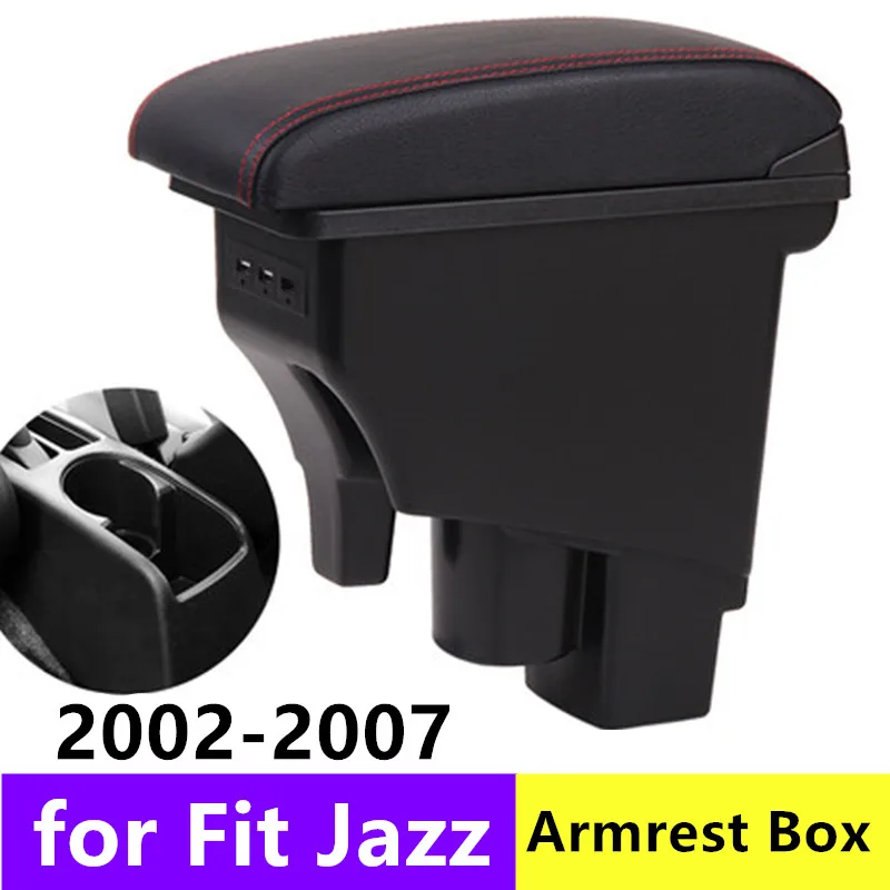 Подлокотник центральной консоли для Honda Fit Jazz 2002-2007 Arm Rest 2002 2003 2004 2005 2006 2007 с USB |