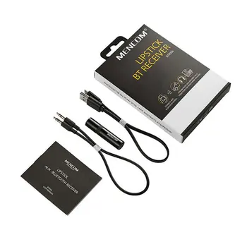 

Mencom Bluetooth Receiver 3.5mm Jack Wireless Car Audio Music Adapter With Mic Aux Cable Speaker Headphone PC