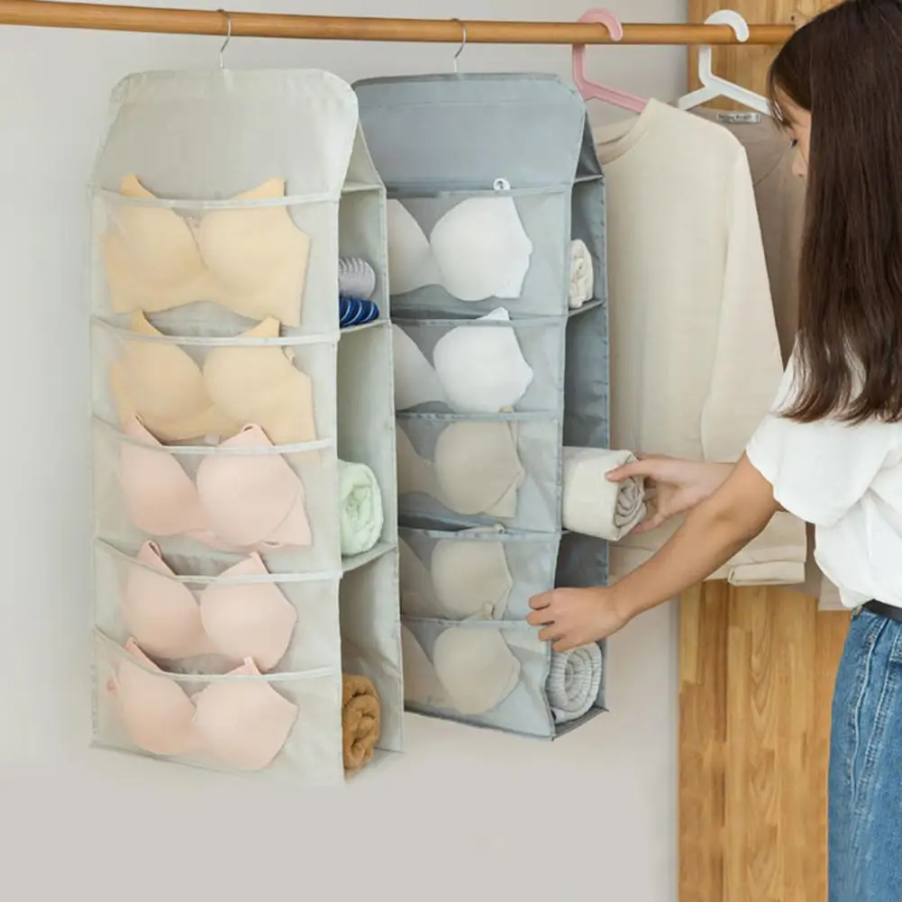 Висячая сумка органайзер для сумки собирает шкаф пылезащитные солнцезащитные очки бюстгальтер носки сумка для хранения дверь настенный мешок с крюком