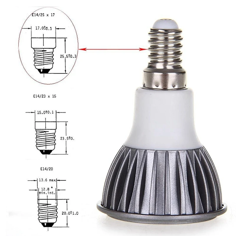 E14 COB лампа локальное освещение лампа 6W теплый белый 3000K 420LM AC 100 V-240 V