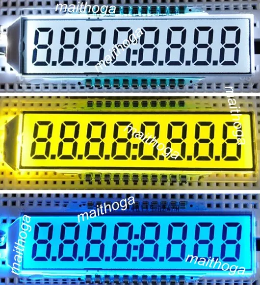 16PIN TN положительная 8 разрядная сегментная ЖК панель (подсветка/без подсветки) 3