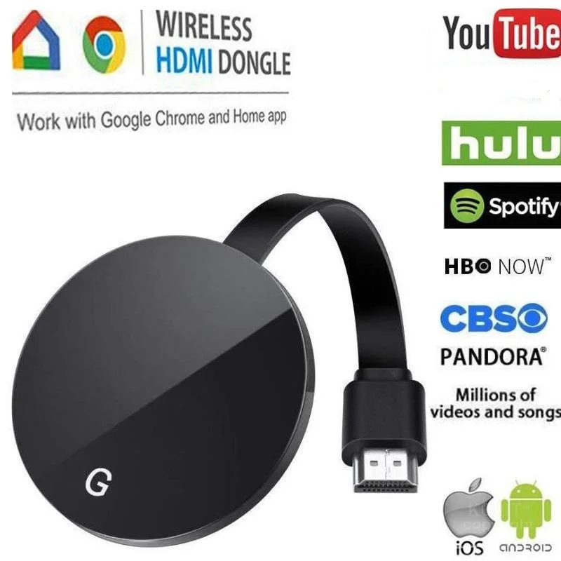 4K Anycast Miracast обмена потоковыми мультимедийными данными (AirPlay Для Chromecast 3 2 ультра