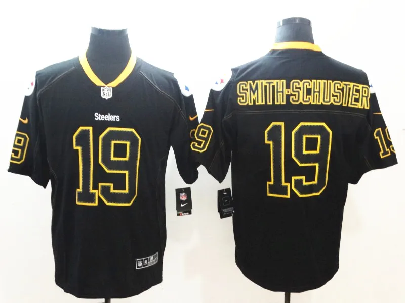 AS PICTURE Сшитые мужские Питтсбург Бен роэтлисбергер Antonio коричневый T.J. Watt JuJu Smith-Schuster черная Альтернативная Паровая бесконтактная футболка - Цвет: AS PICTURE