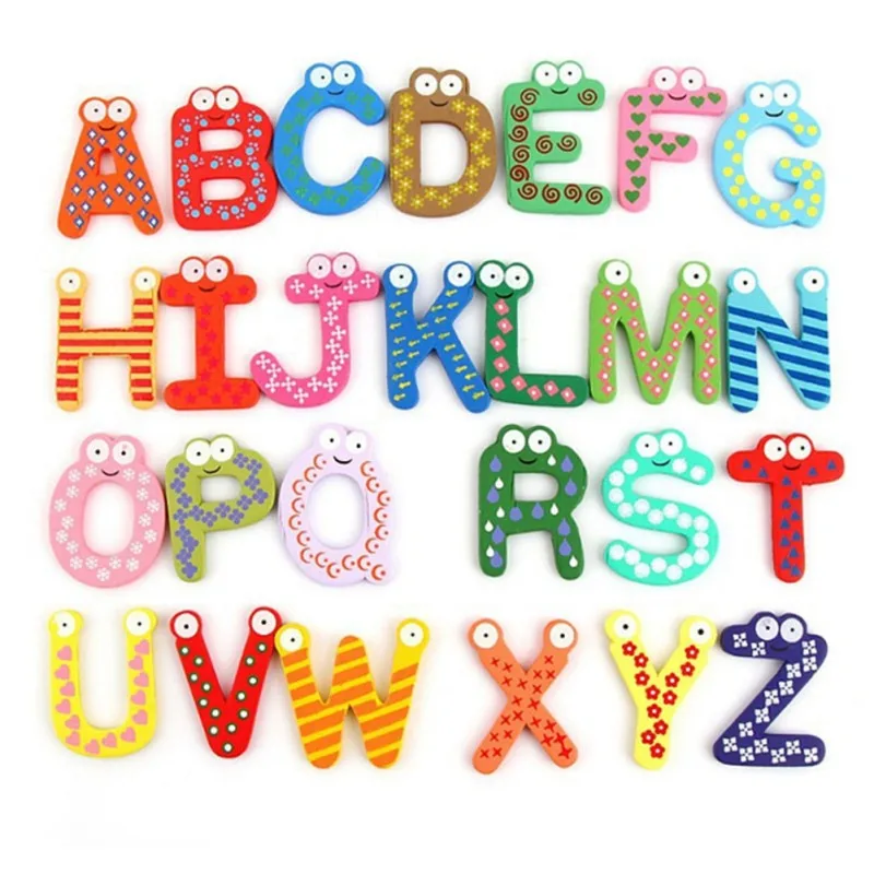 Wooden Fridge Magnet Children Magnetic Sticker Classroom Office Whiteboard Gadget 26 Alphabet Intelligence Development Toy Kids Wooden Fridge Magnet Children Magnetic Sticker Classroom Office Whiteboard Gadget 26 Alphabet Intelligence Development Toy Kids