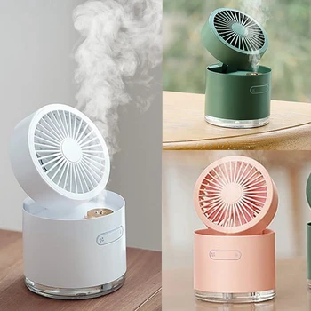 

USB Desktop Spray Fan, Mini Cooler Rechargeable Foldable Portable Mini Humidifier Fan