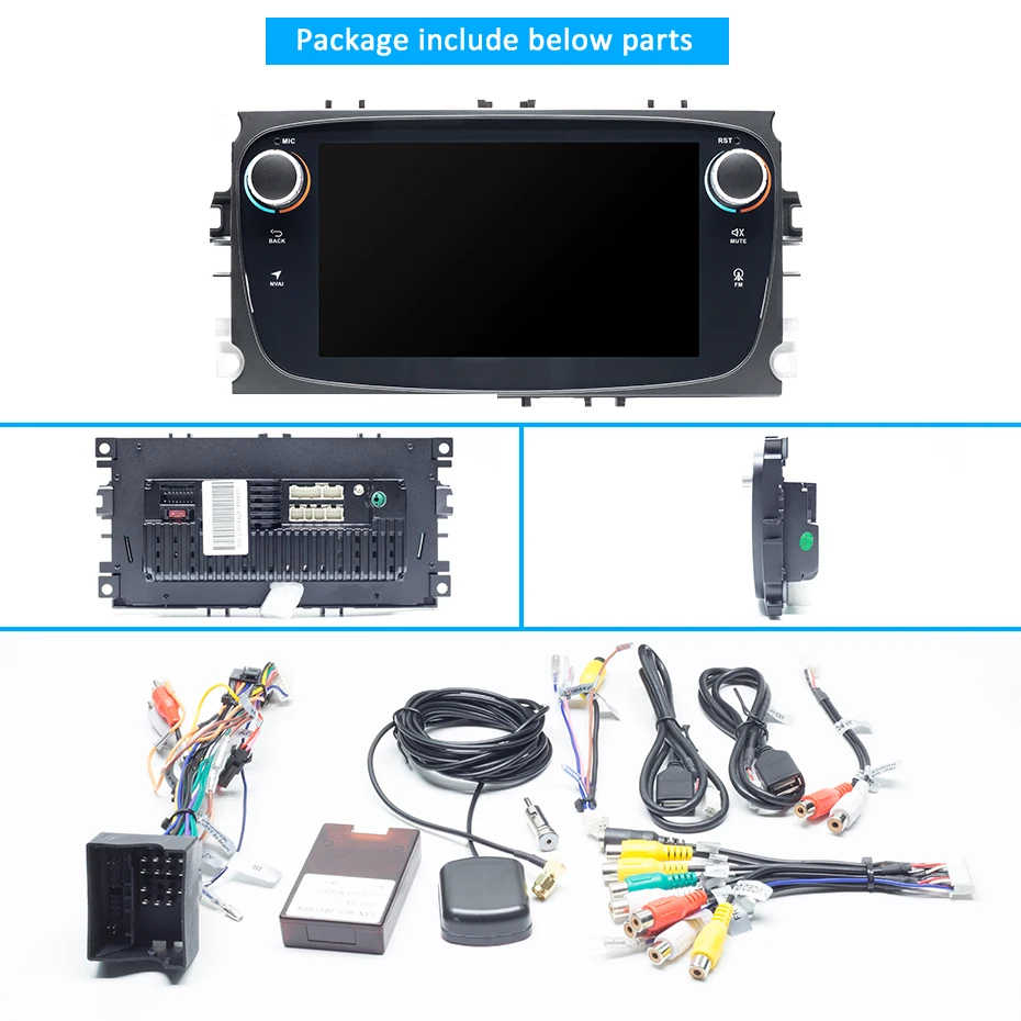 Wondefoo Android 9,0 DSP ips радио gps для FORD FOCUS Mondeo 9 S-MAX C-MAX Galaxy Kuga Навигация стерео рекордер без DVD плеера