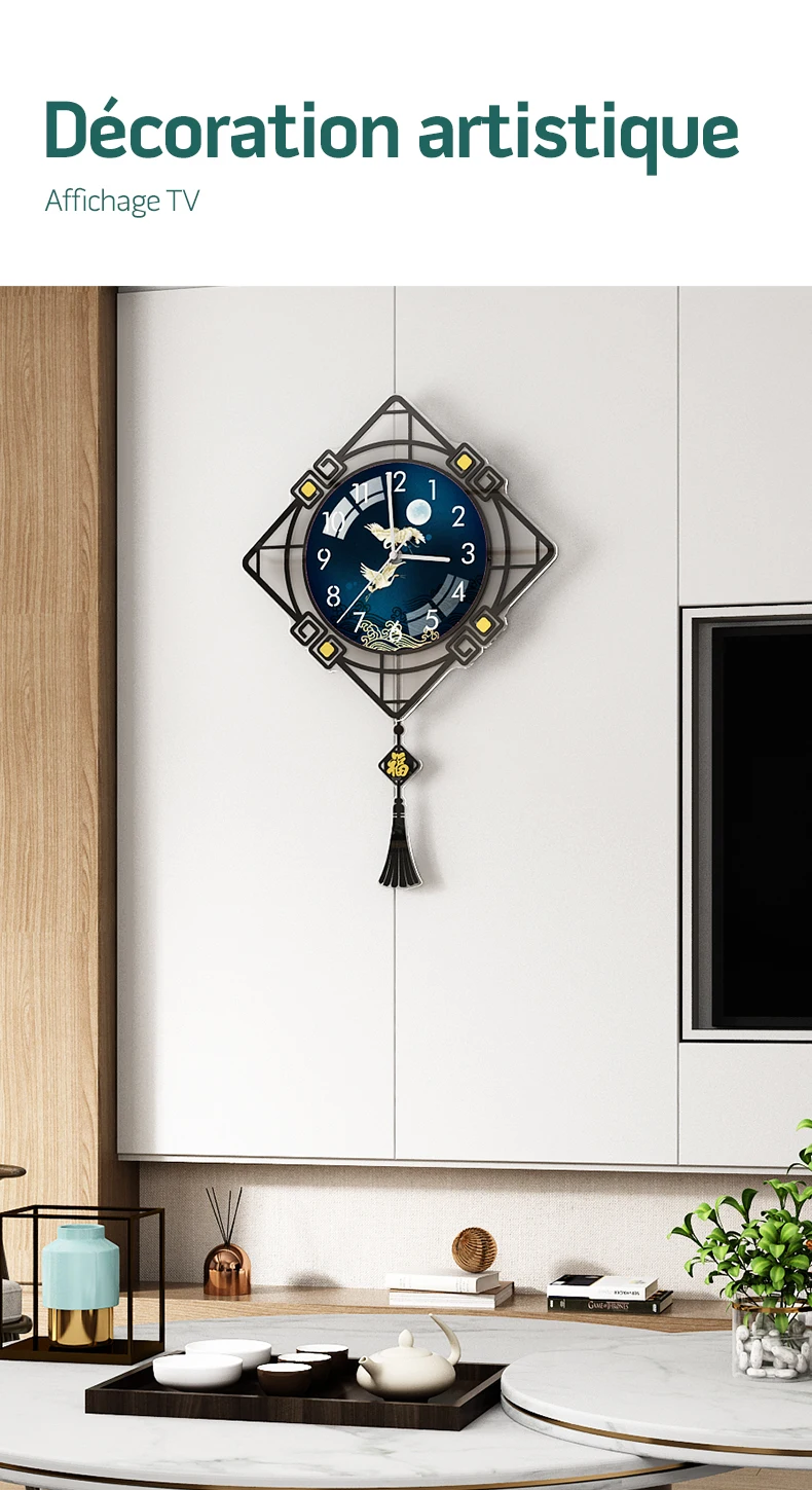 Carley-Horloge murale design moderne