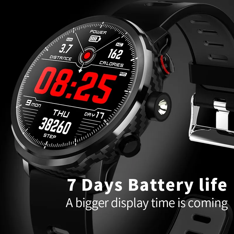 US $27.09 Battiphee Microwear Smartwatch L5 Men Women Sportwatch IP68 Waterproof Sport Mode Heart Rate Monitor Music Social Message Notify