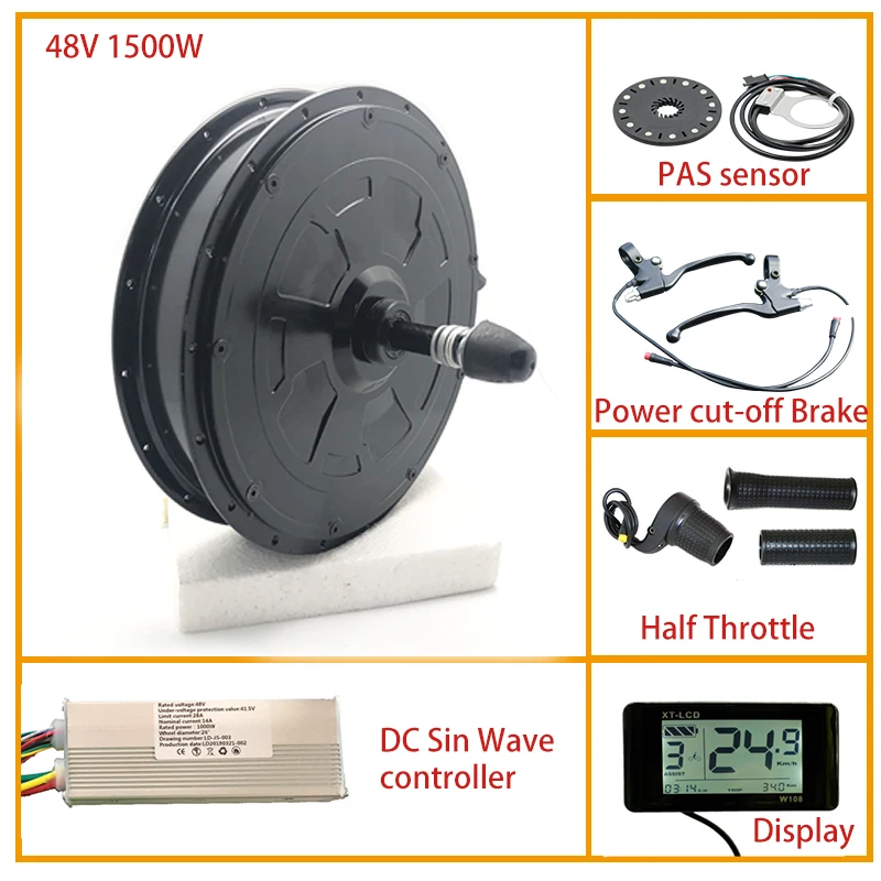 48 в 1500 Вт Электрический велосипед ступица Бесколлекторный двигатель задний мотор ступицы 1500 Вт Freewheel Электрический велосипед 1500 Вт Мотор Ступицы колесо для электровелосипеда e велосипед