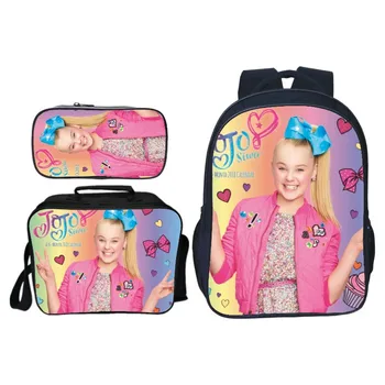 

3Pcs/Set Pop Star Jojo Siwa Kids Baby School Bags for Teenage Girls Daily Backpack Casual Travel Shoulder Bags Children Bookbag