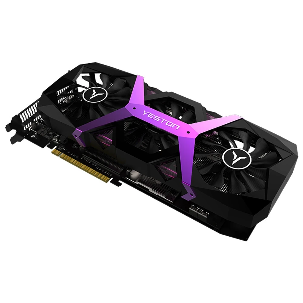 Видеокарта Yeston Radeon RX590 8 гб GDDR5 256bit ACE PCI Express x16 3 0 DVI + HDMI * DP для настольного пк|Грелки