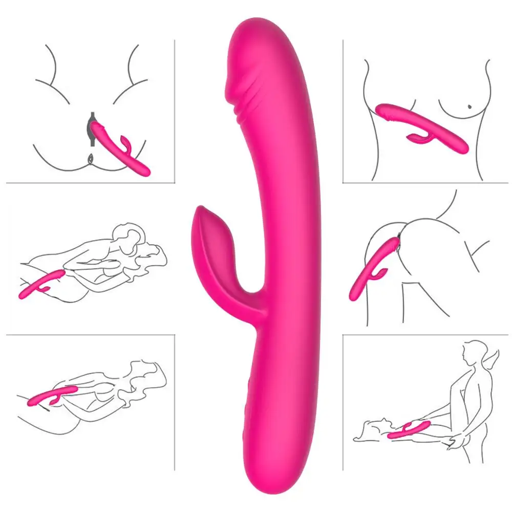 10 скоростей вибратор точки G фаллоимитатор секс игрушка женский Кролик