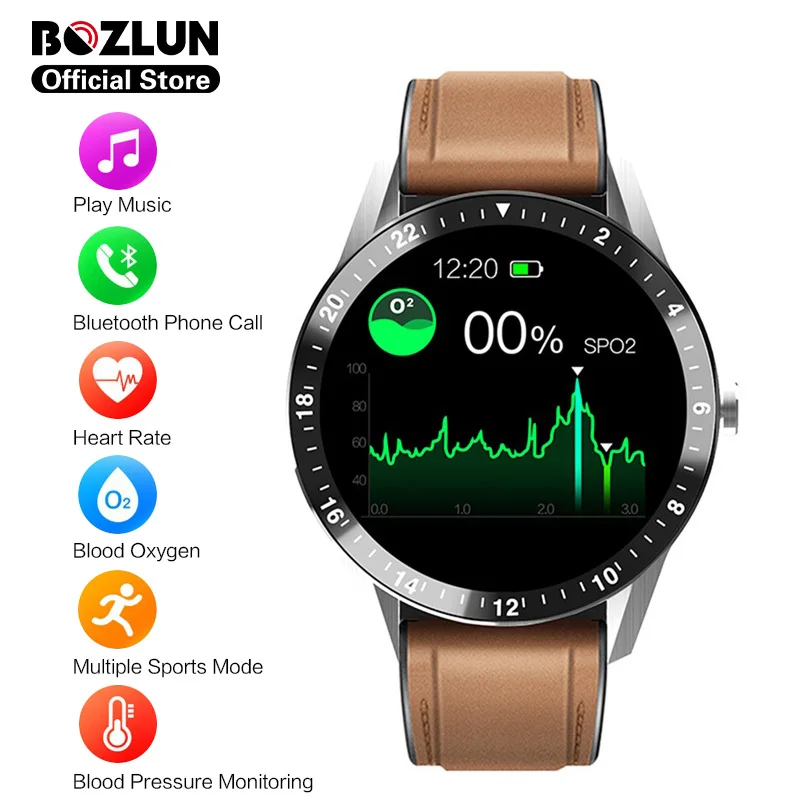 Смарт часы Bozlun S1 с сенсорным экраном Bluetooth пульсометром и тонометром|Смарт-часы| |