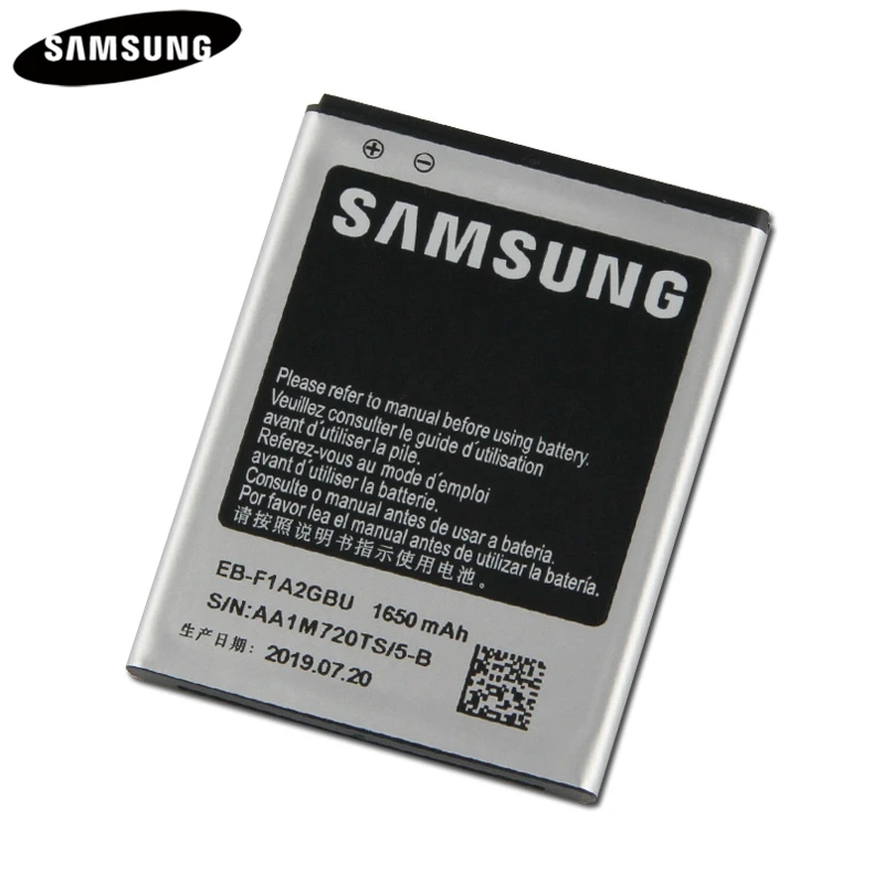 Телефон Батарея EB-F1A2GBU для samsung I9100 I9108 I9103 I777 I9050 B9062 Оригинальные запасные Батарея 1650 мА-ч