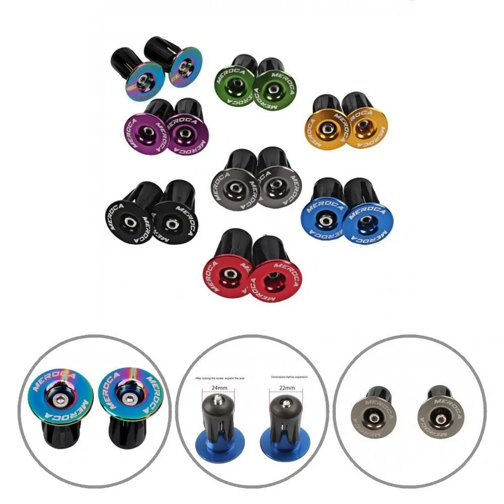Bicycle Handle Plug Vibrant Color Practical Dust proof Handlebar End