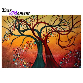

Ever Moment Diamond Painting Artwork With Square Stones Abstract Tree Modern Art House Stuff For Leisure New Arrivals 5L848
