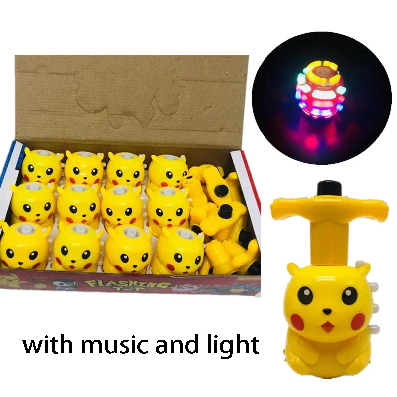 Покемон светодиодный музыкальный гироскоп Juguete pokemones фигурки pkm аниме фигурка