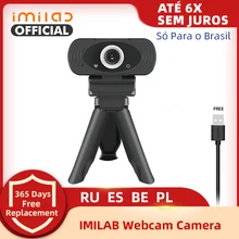 Webcam 1080p hd completo imilab câmera web embutido microfone rotatable usb plug web cam para computador pc mac computador portátil desktop