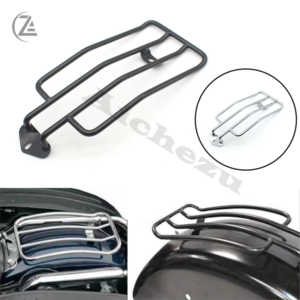 ACZ Запчасти для мотоциклов черная/хромированная задняя полка багажа Honda Shadow Aero 750