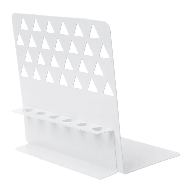 

Big deal White New Creative Metal Bookends with Pen Holder Desk Organizer Stand Office Home Decor