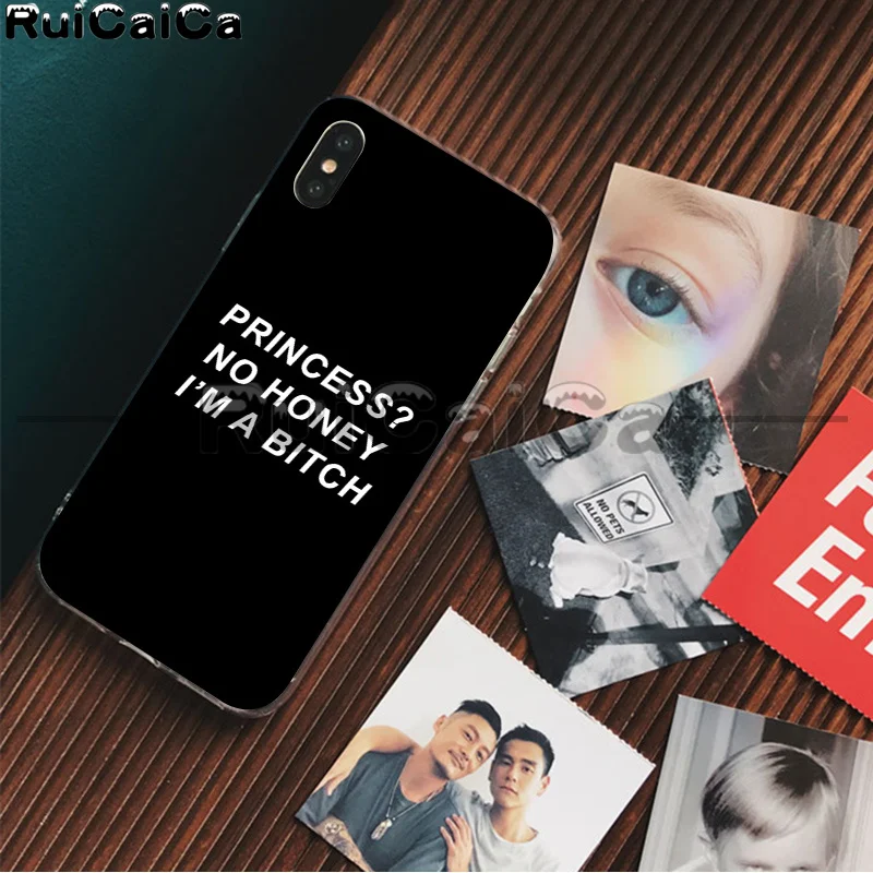 RuiCaiCa я не всегда сука ТПУ мягкий чехол для телефона Apple iPhone 8 7 6 6S Plus X XS MAX 5 5S SE XR 11 11pro