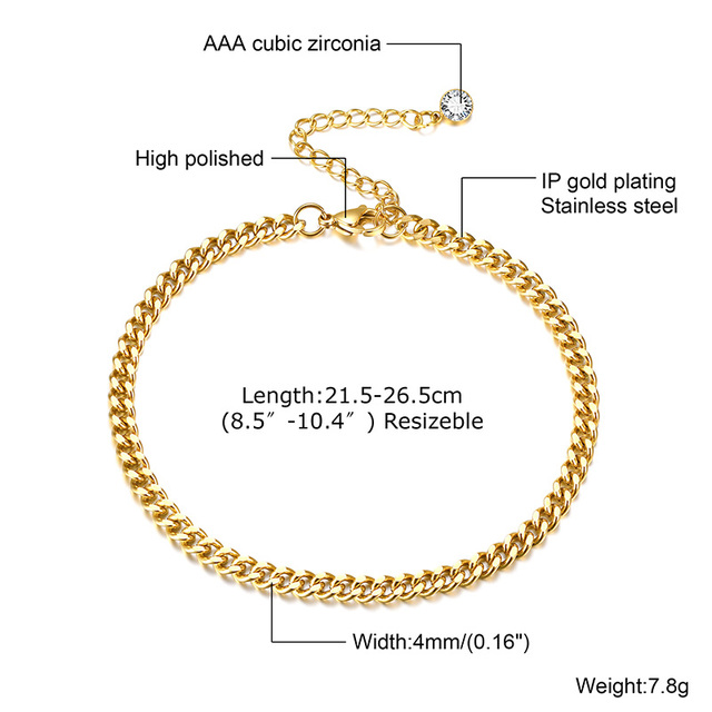 Anklet, Stainless Steel Rope Ankle, Anklets Bracelets for Men Women, Adjustable Twisted Rope Bracelet Gift