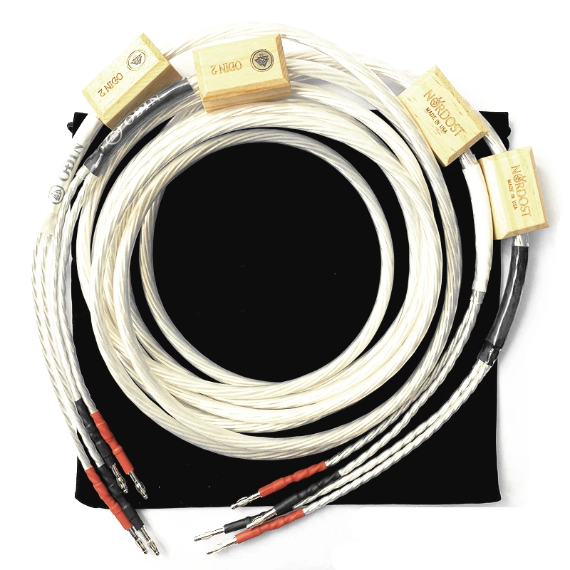 US $224.00 High Quality Hifi Audio Nordost Odin 2 Silver Speaker Cable Banana Plug Speaker Wire