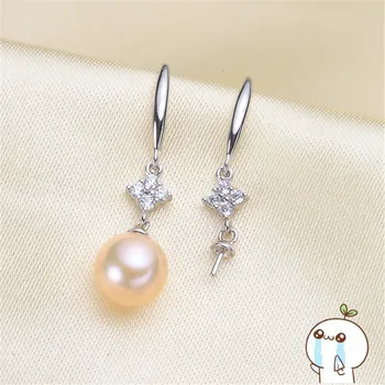 

Earrings Accessories For Women DIY Jewelry Making DIY Handmade Pearl Ear Hook Party Silver Unique 2019E039