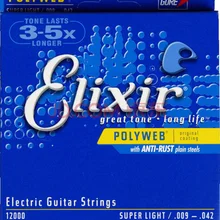 Elixir Polyweb Nanoweb пленочное покрытие Антикоррозийные Струны для акустической гитары, Струны для электрогитары