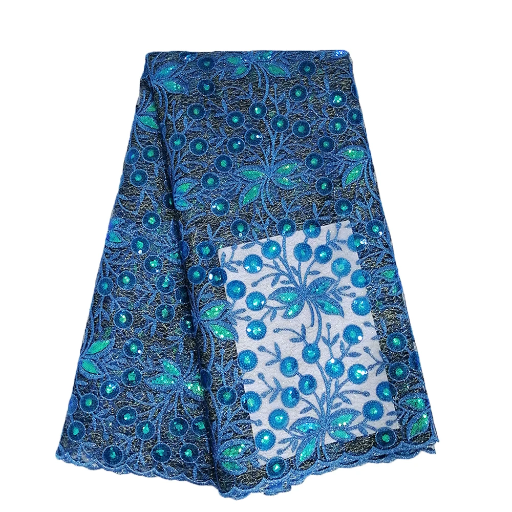 lake blue lace fabric (3)