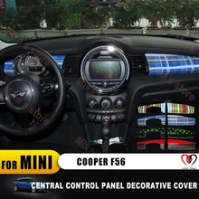 ABS для Mini Cooper F56 автомобиля Стайлинг Инструмент Юнион Джек наклейки тире доска отделка панель крышка украшения аксессуары(2 шт