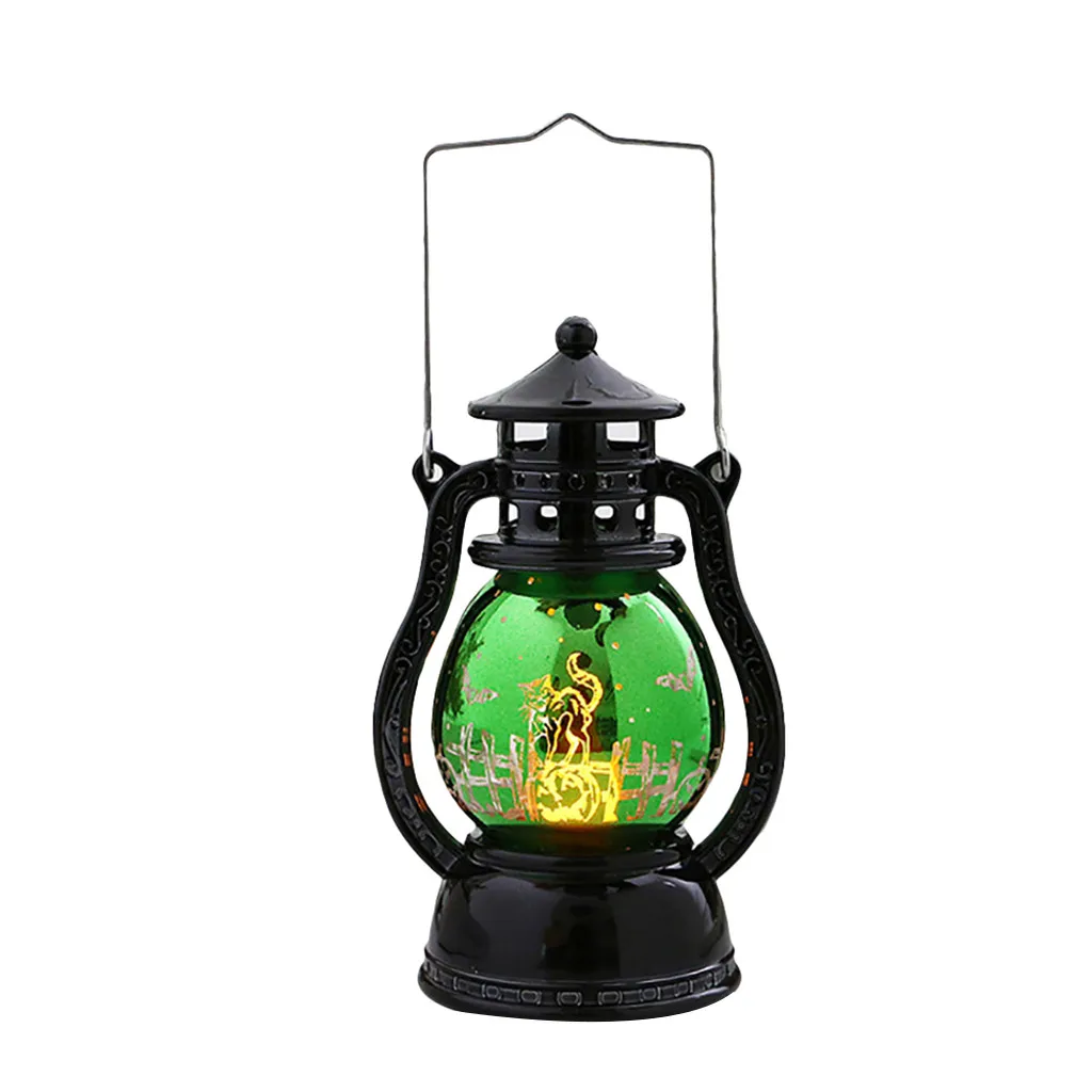 Хэллоуин Светодиодный фонарь винтажный замок ведьмы светодиодный светильник подвесные украшения для вечеринки