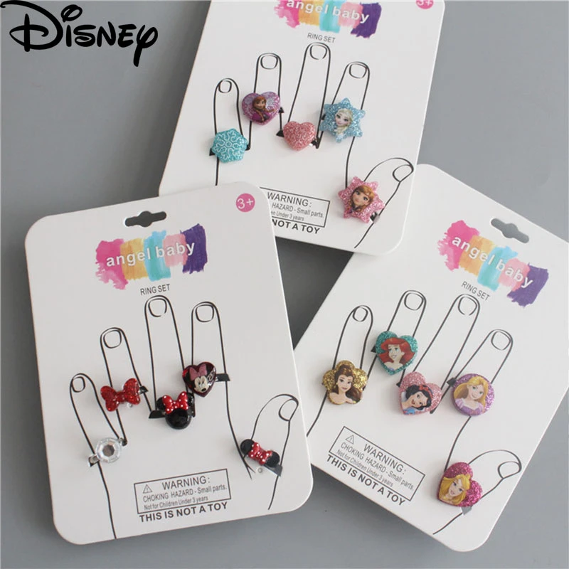 Регулируемое детское кольцо Disney 5 шт./компл. Мультяшные аксессуары для принцесс