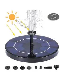 

Solar Power Water Fountain Garden Pool Pond Outdoor Solar Panel Bird Bath Floating Water Fountain Pump Garden Decor 2.7W