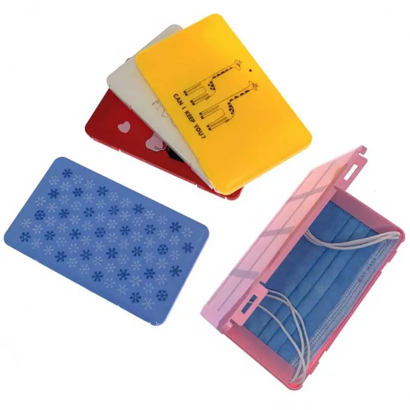 Disposable Face Mask Organizer Mini Face Mask Storage Box Dustproof Mask Case Holder Masks Storage Case Masks Face Cover