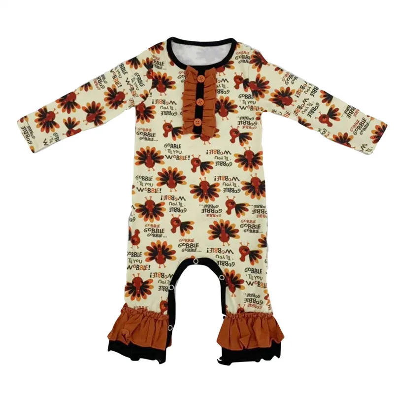 Одежда на Хэллоуин для маленьких девочек; комбинезон Единорог из молочного шелка и тыквы для новорожденных; комбинезон в черно-оранжевую полоску с оборками; Детский костюм на Хэллоуин - Цвет: 5