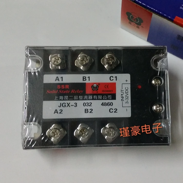 Выпрямителя Ssr-60a Трехфазный твердотельные реле постоянного тока Jgx-3 032 4860 Dc Ac 60a
