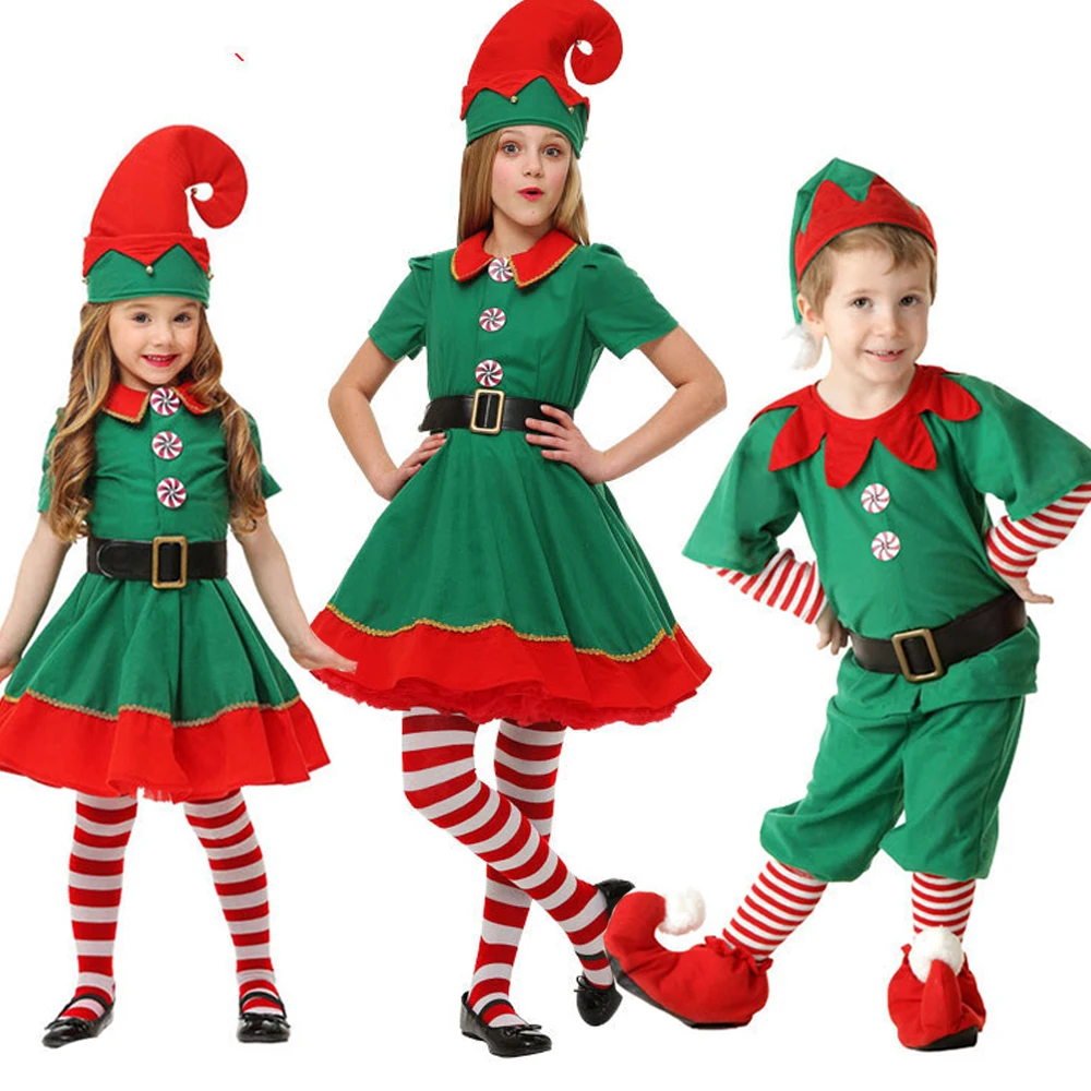 Г. Рождественский костюм Санта-Клауса с платьем со шляпой костюмы Детские Рождественские причудливые реквизиты для девочек, комплект одежды на Рождество