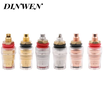 

SPEAKER TERMINALBrand New EIZZ High End Brass Audio Amplifier Binding Post Banana Plug Jack Socket Connector Adapter HiFi DIY