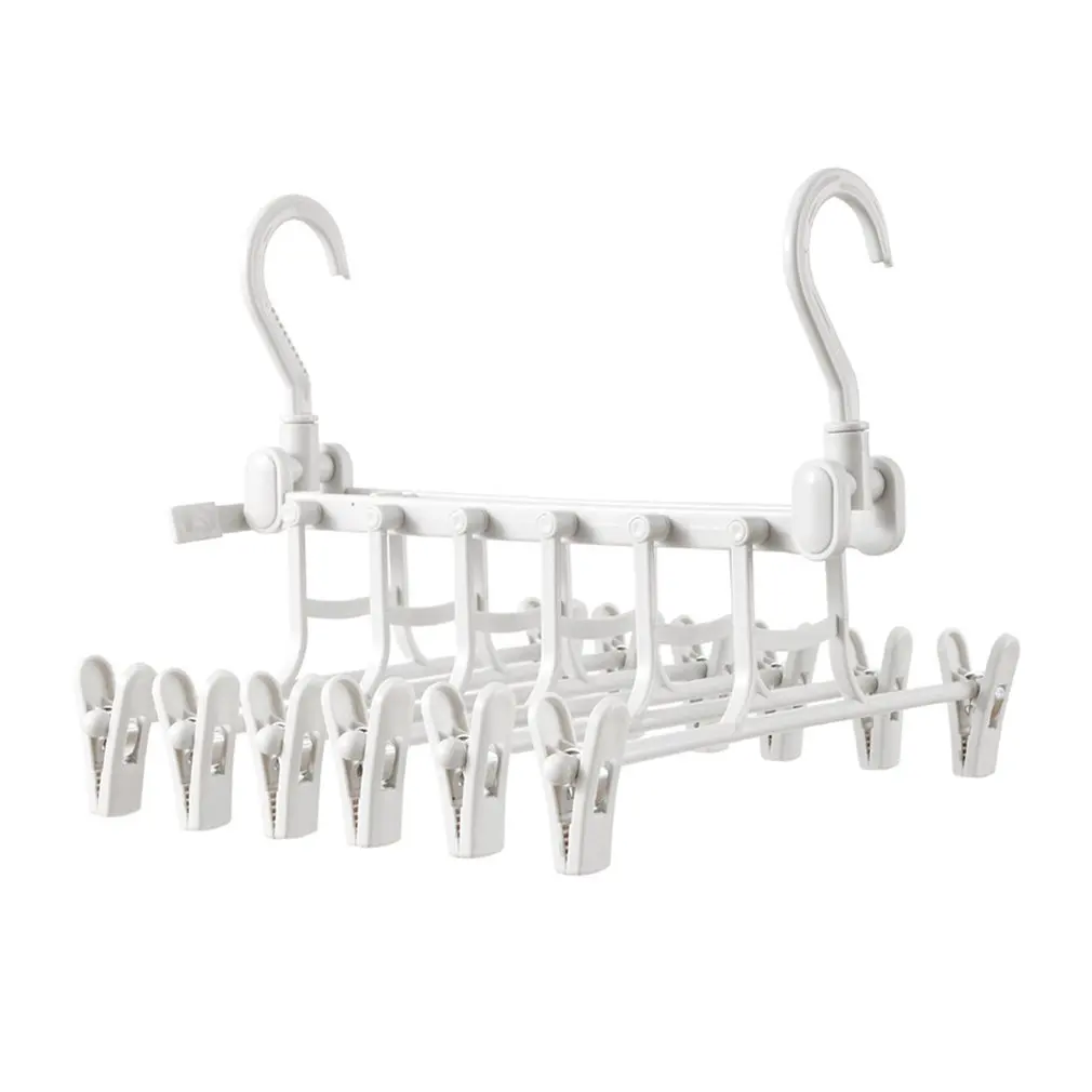 

Telescopic Folding Multi-Layer Multilayer Pants Rack Pants Hangers Home Magic Pants Clip Wardrobe Storage Artifact Pants Rack
