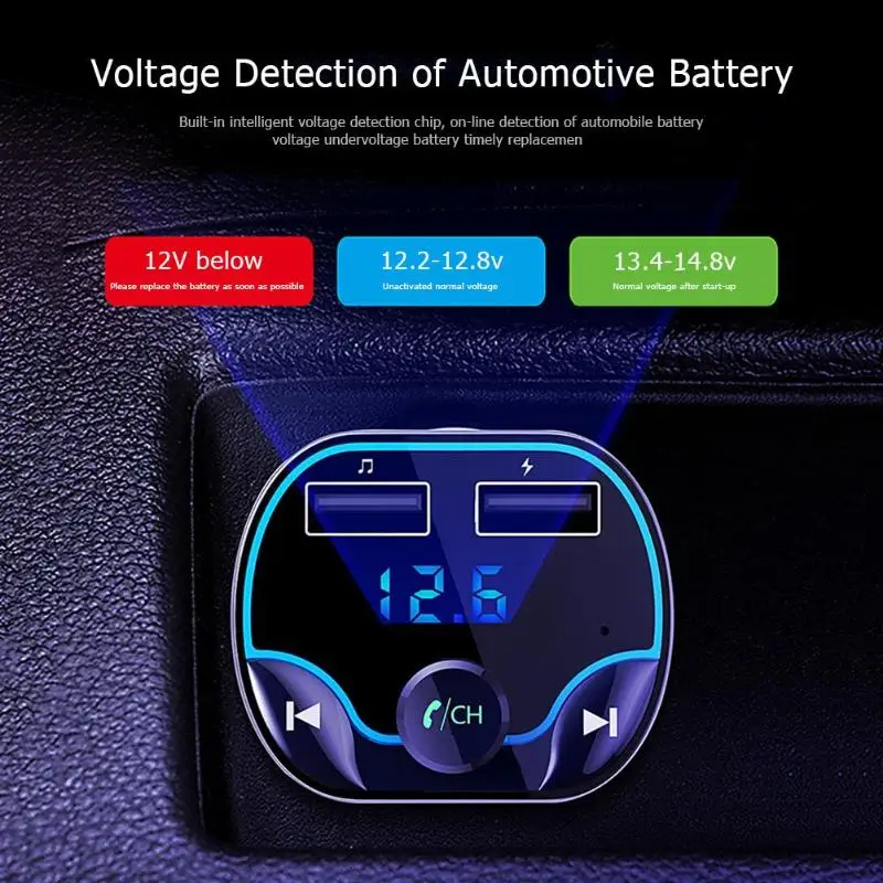 Горячая Автомобильный fm-передатчик хит цвет T24 громкой связи Bluetooth fm-передатчик MP3-плеер двойной USB 3.1A автомобильное зарядное устройство