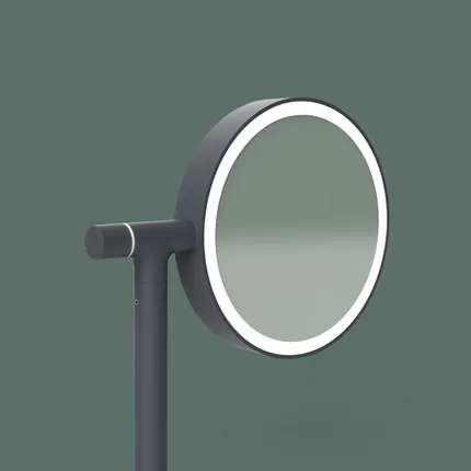 

Flip make up mirror Rotating mirror double-sided HD make-up dresser mirror usb charge portable desktop led mirror