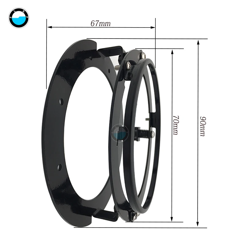 1 шт. 5 3/" 5,75 дюймов кронштейн лобовой фары комплект черного цвета для 5,75-дюймовый светодиодный фары Аксессуары для мотоциклов