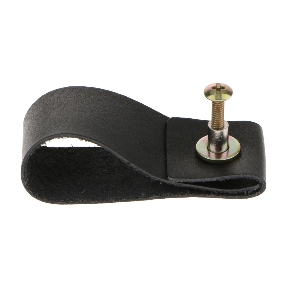 Handmade Leather Furniture Single Hole Pull Handle for Doors Cabinets Cupboards Knob